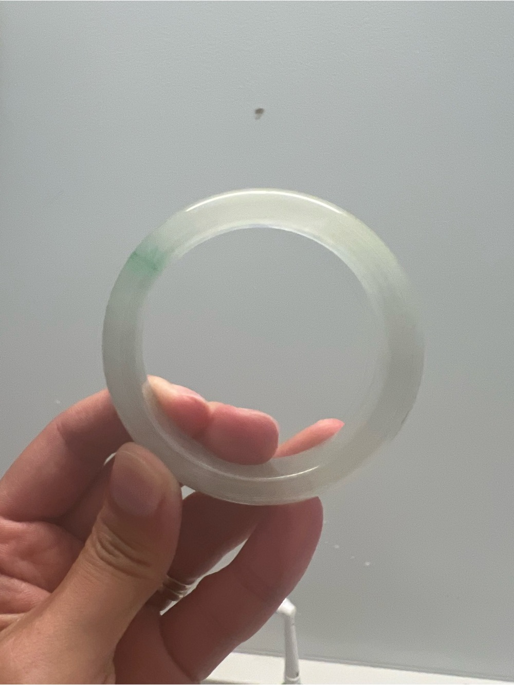 Jade Bangle with Subtle Green Accent -149 cad